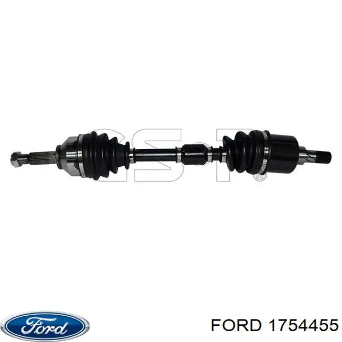 1754455 Ford árbol de transmisión delantero izquierdo