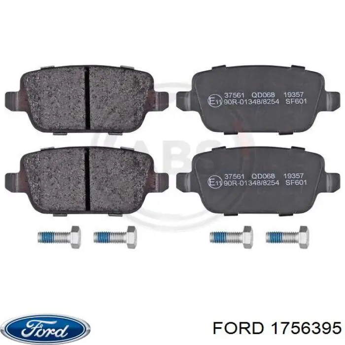Pastillas de freno traseras 1756395 Ford
