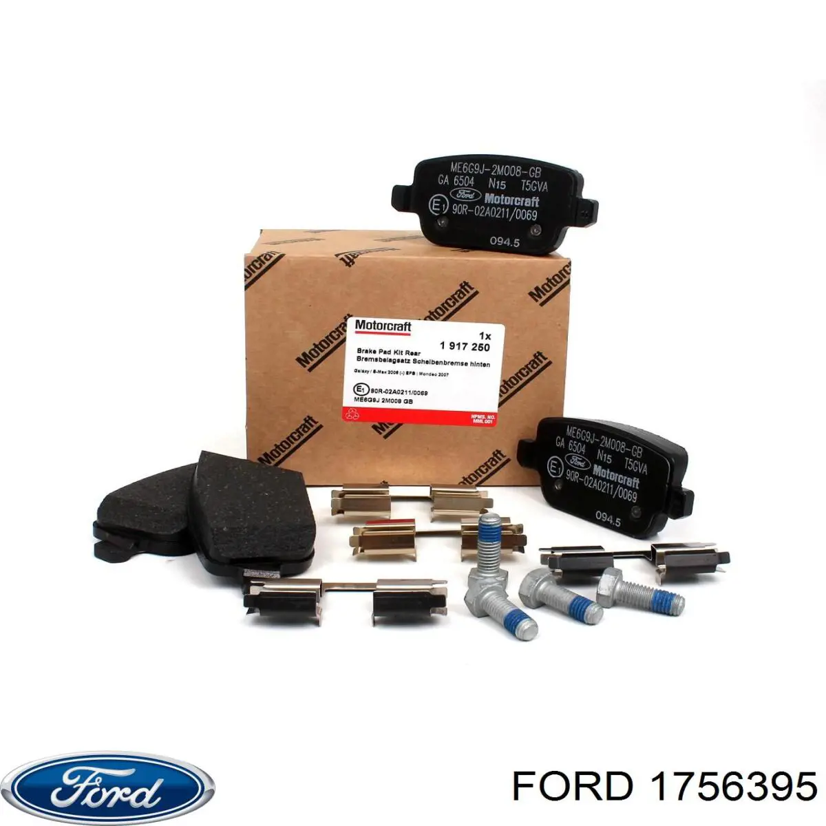 1756395 Ford Pastillas freno traseras