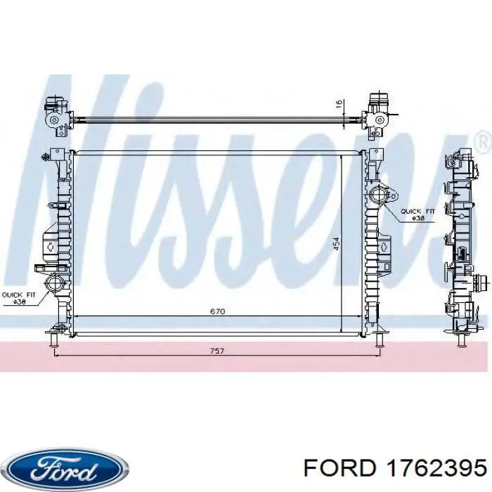 Comprar 1762395 Ford Radiador de auto