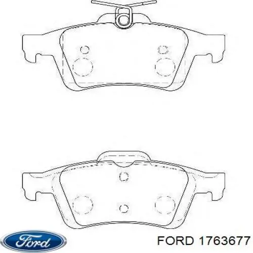 Comprar 1763677 Ford Pastillas traseras de freno
