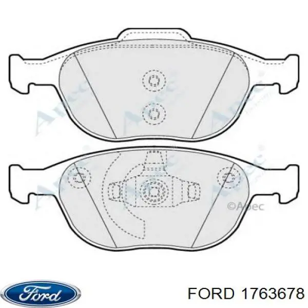 Comprar 1763678 Ford Pastillas delanteras de freno