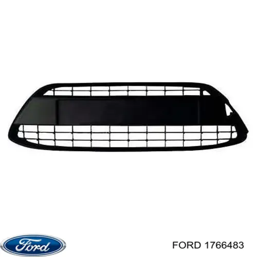 Rejilla de ventilación, parachoques delantero, central para Ford Fiesta (CB1)
