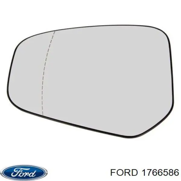 1766586 Ford cristal de espejo retrovisor exterior izquierdo