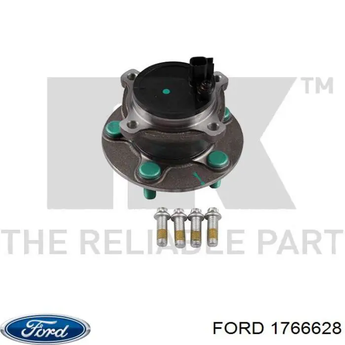 Cubo de rueda trasero 1766628 Ford