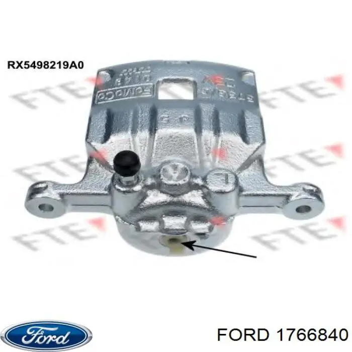 1766840 Ford pinza de freno delantera izquierda