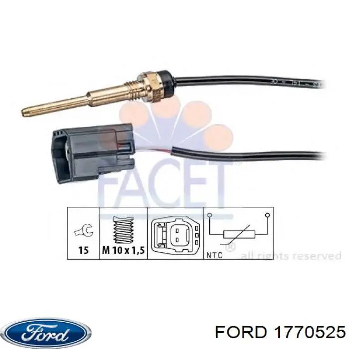 Sensor de temperatura del refrigerante Ford 1770525 precio, desde 18,46 EUR