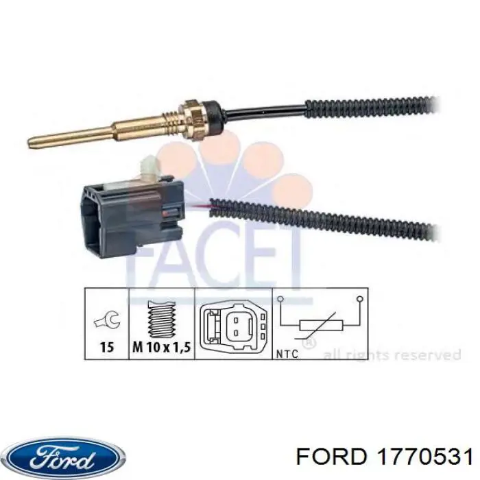 Sensor de temperatura del refrigerante Ford 1770531 precio, desde 18,85 EUR