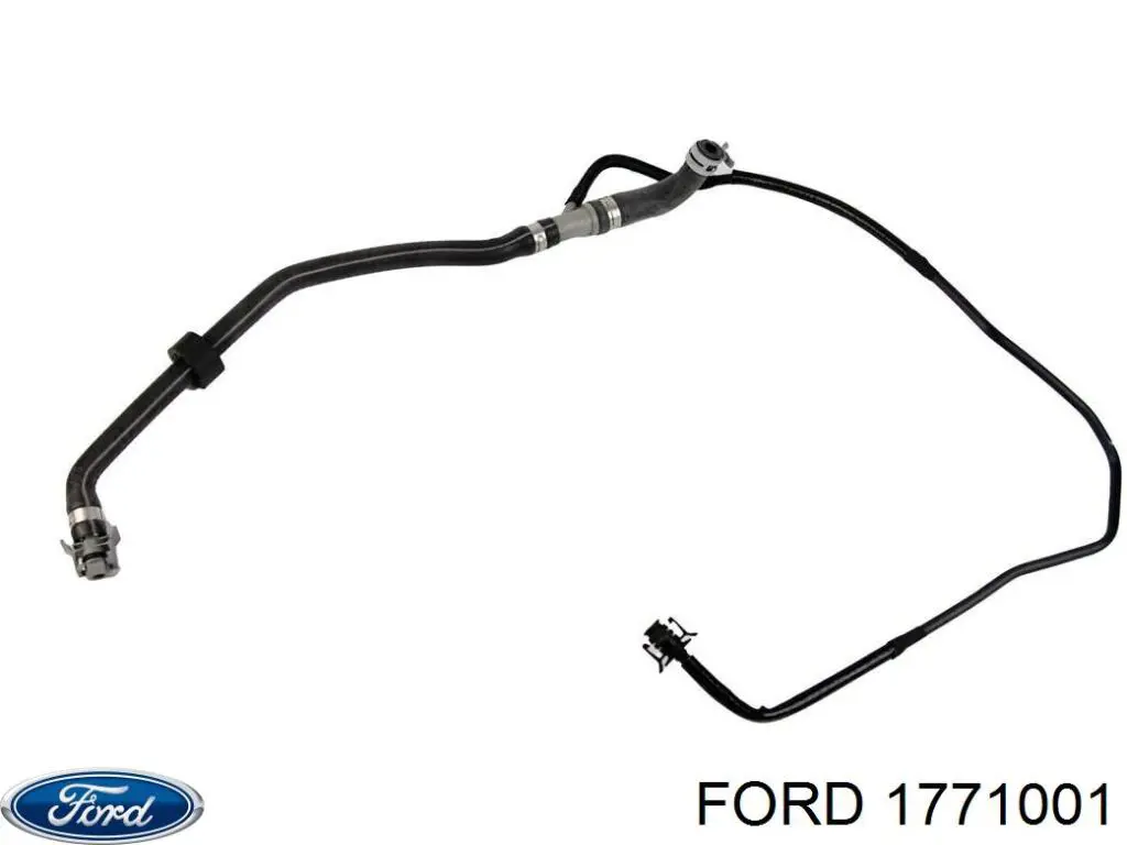 1771001 Ford tubería de radiador, tuberia flexible calefacción, superior