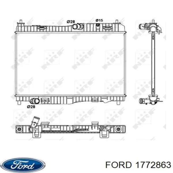 Radiador 1772863 Ford
