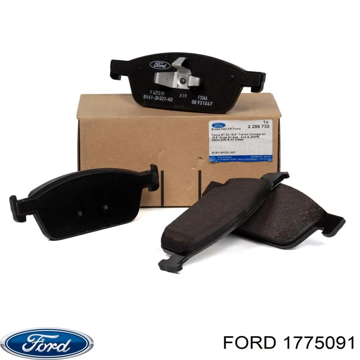 Pastillas de freno delanteras Ford Focus 3 CB8