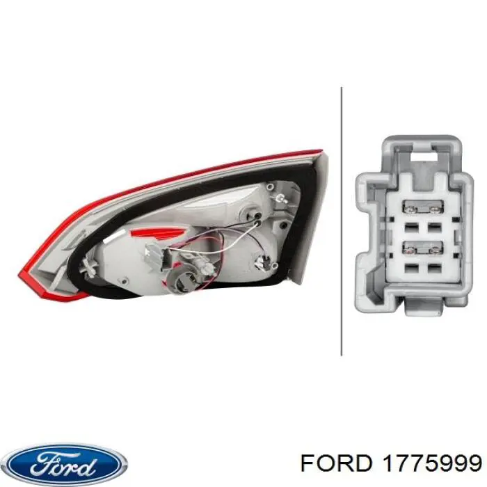 1775999 Ford piloto posterior interior izquierdo