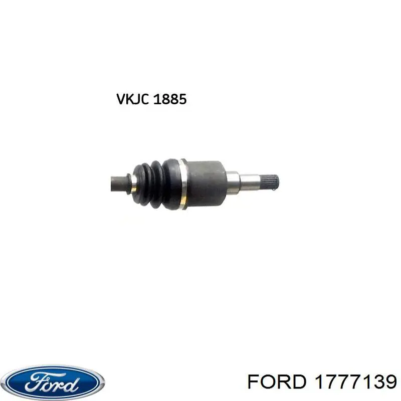 1818929 Ford árbol de transmisión delantero derecho