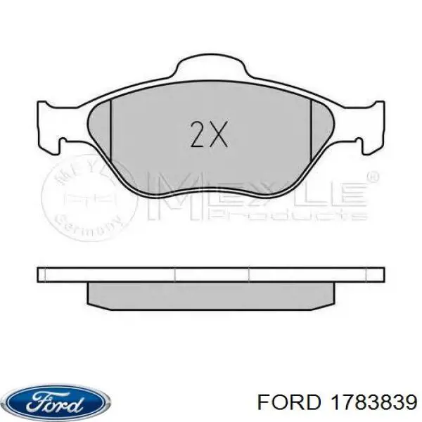1783839 Ford Pastillas delanteras