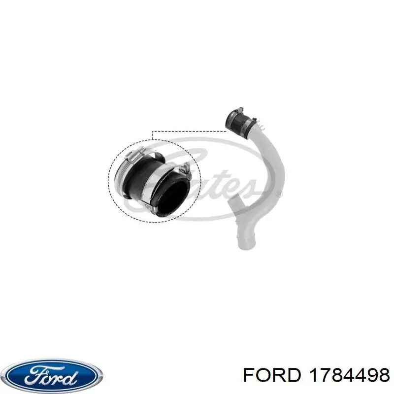 Tubo flexible de aire de sobrealimentación inferior izquierdo para Ford C-Max (CB7)