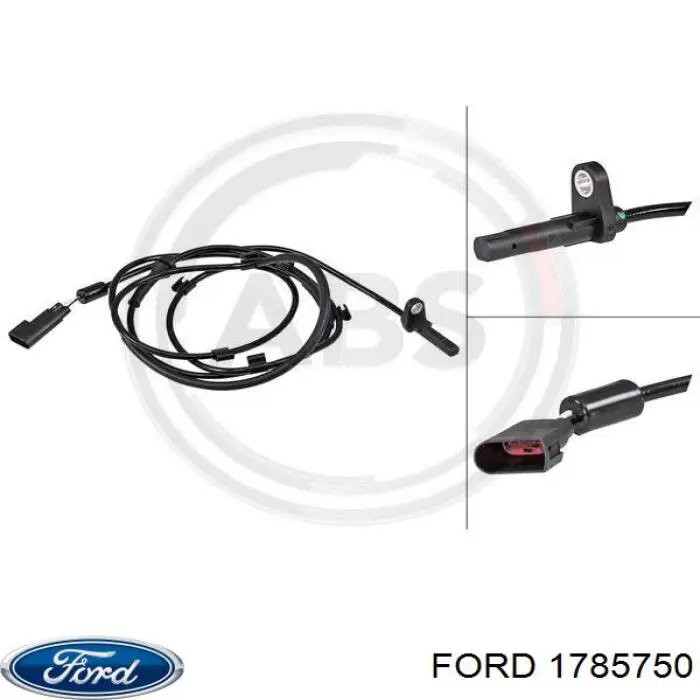 1785750 Ford sensor abs trasero derecho
