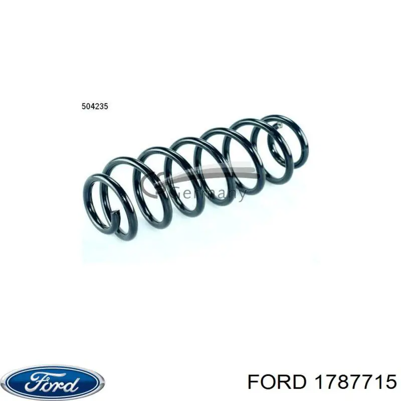 1787715 Ford muelle de suspensión eje trasero