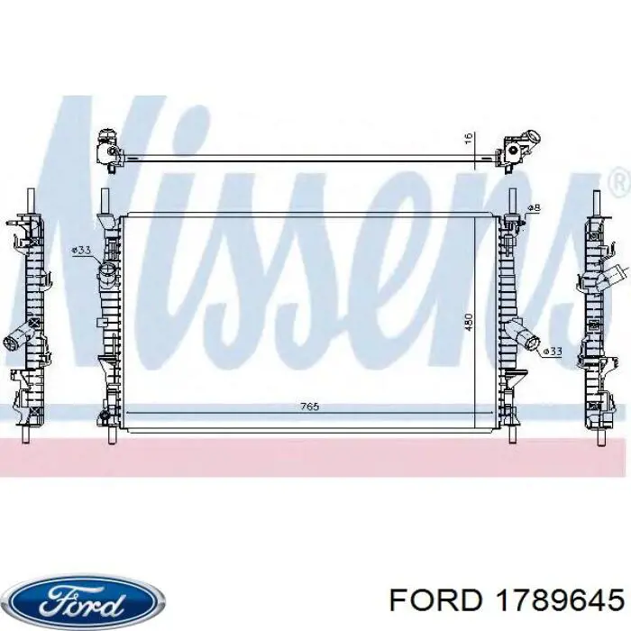 Água radiador Ford 1789645 precio, desde 118,39 EUR