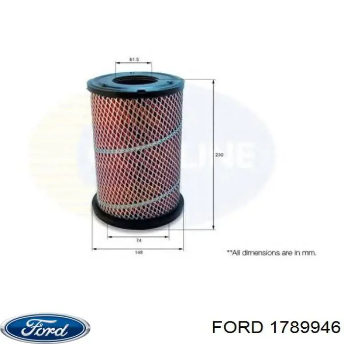 1789946 Ford faro izquierdo