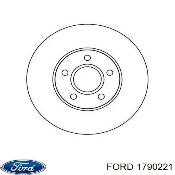 Freno de disco delantero Ford Focus 3 CB8