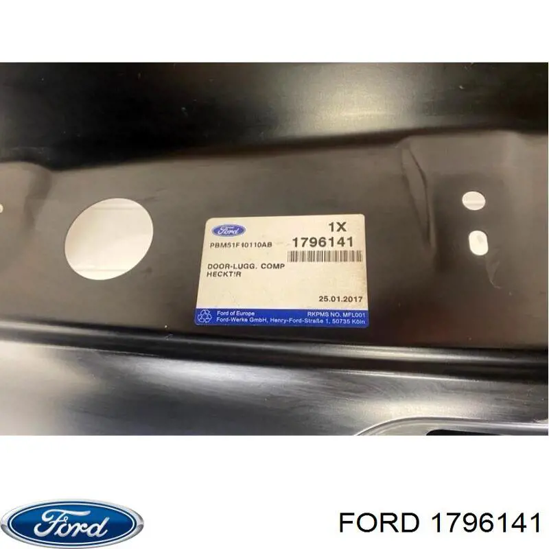 PBM51A24631BF Ford tapa del maletero