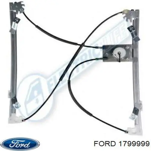 1639954 Ford mecanismo de elevalunas, puerta delantera derecha