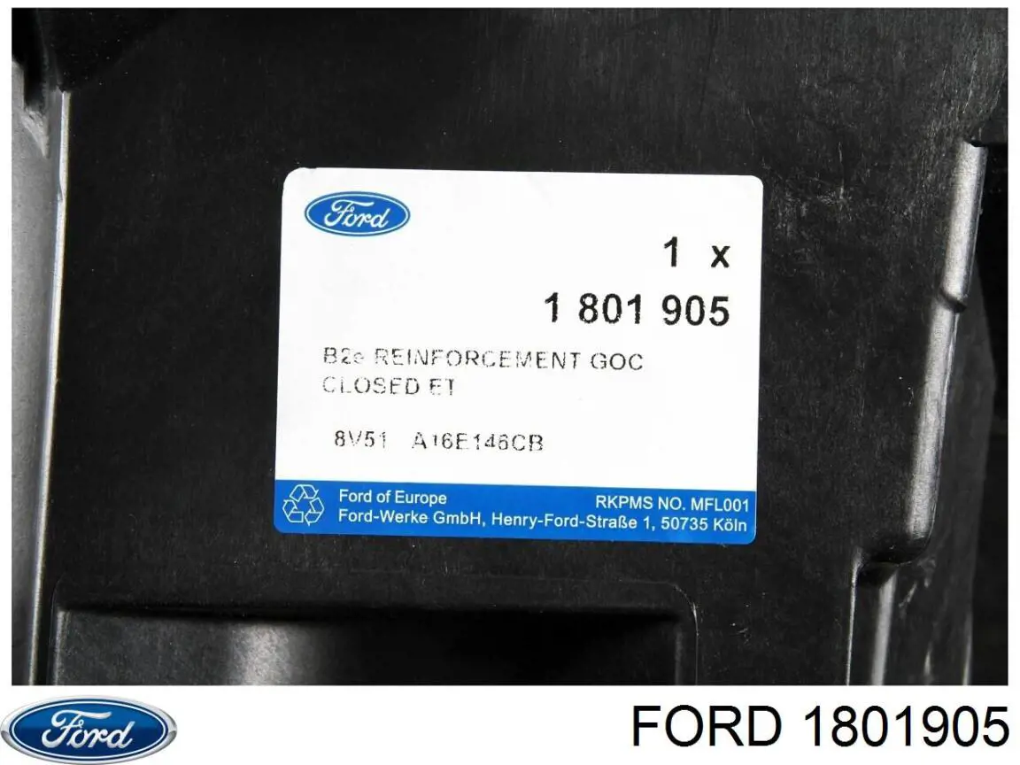 1801905 Ford soporte de radiador completo