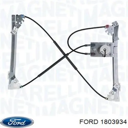 1507895 Ford mecanismo de elevalunas, puerta trasera derecha