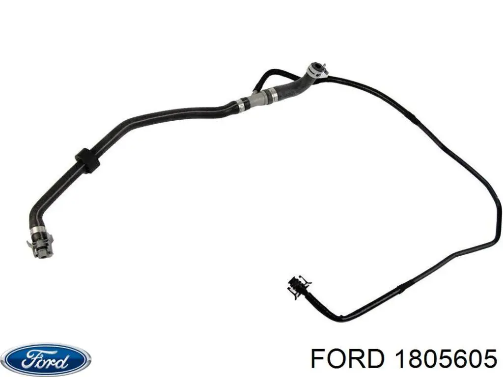 1805605 Ford tubería de radiador, tuberia flexible calefacción, superior