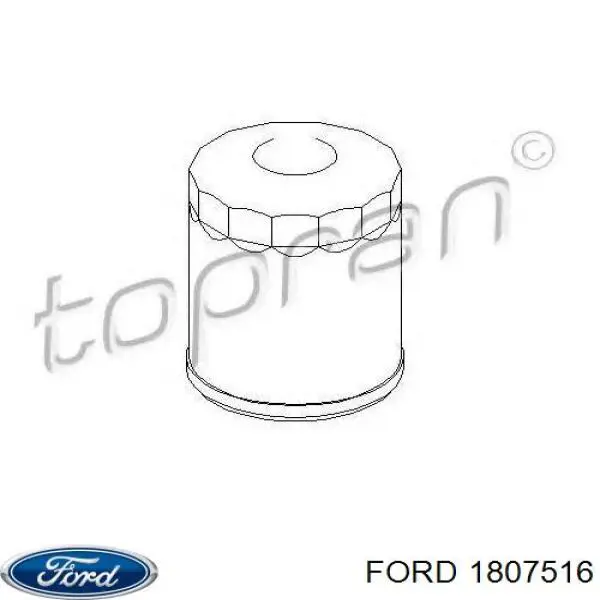 Filtro de aceite 1807516 Ford
