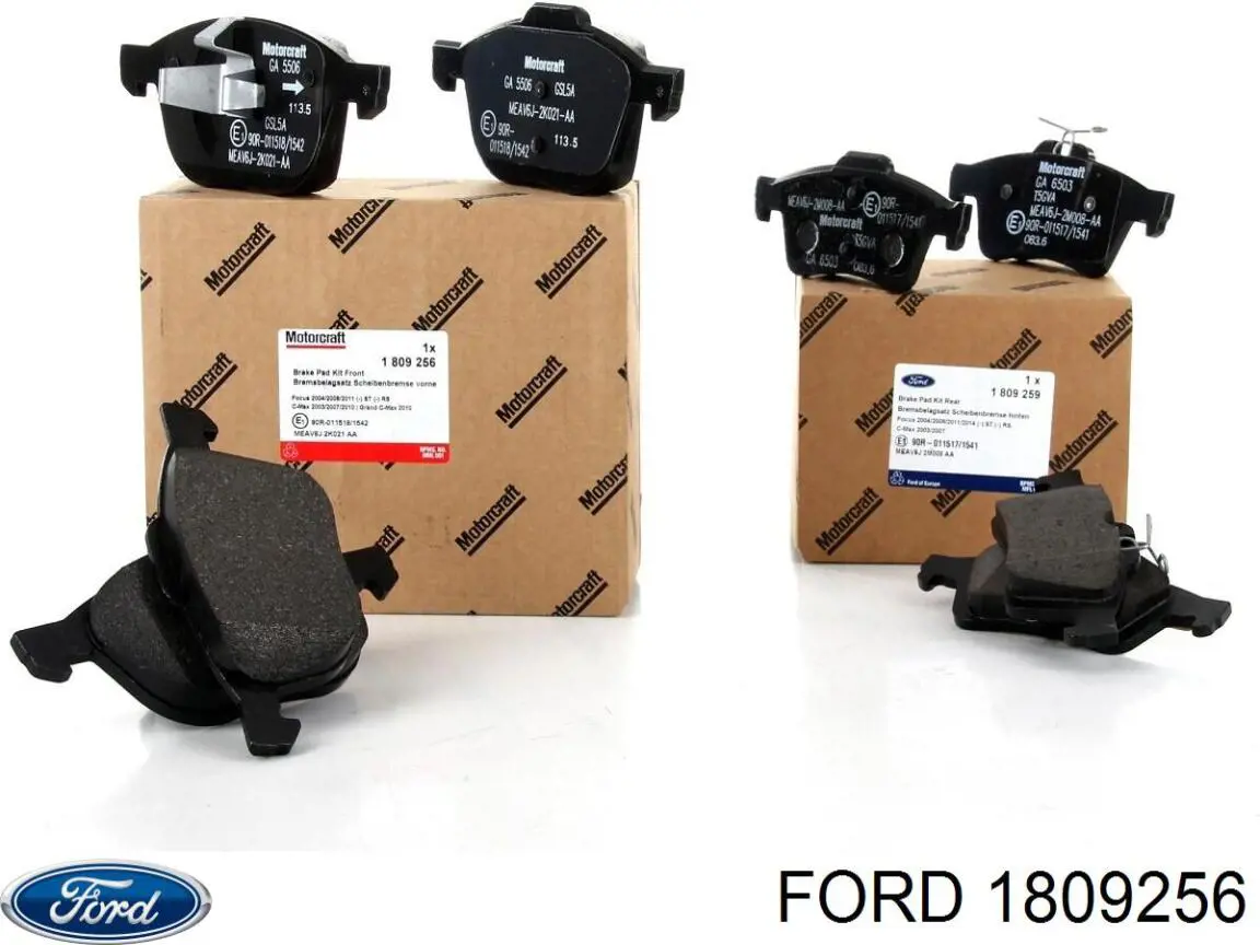 Pastillas de freno 1809256 Ford