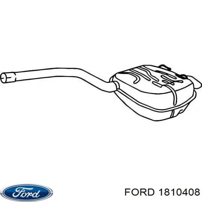 Comprar 1810408 Ford Silenciador trasero