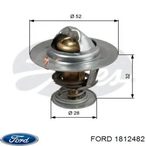 1812482 Ford termostato, refrigerante