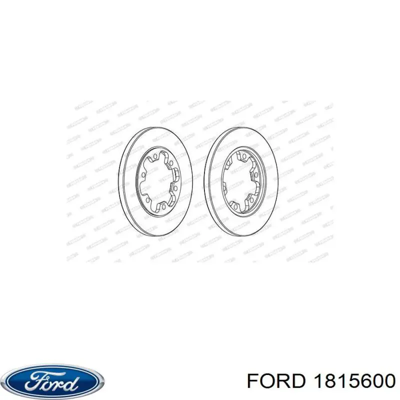 Disco de freno trasero 2527114 Ford