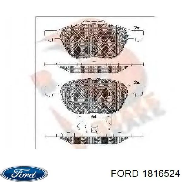 Comprar 1816524 Ford Pastillas delanteras de freno