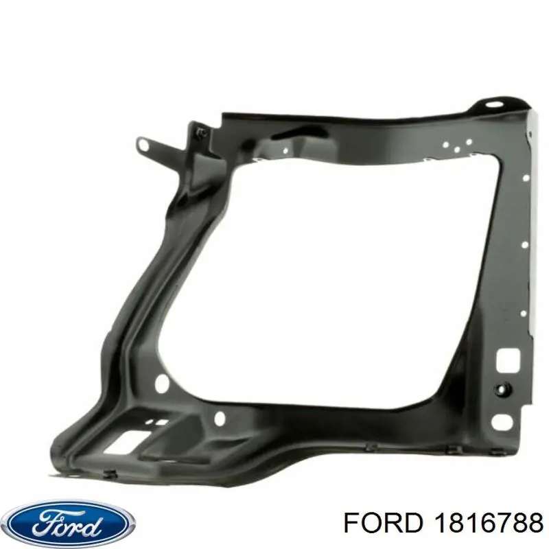 1816788 Ford soporte de radiador derecha (panel de montaje para foco)