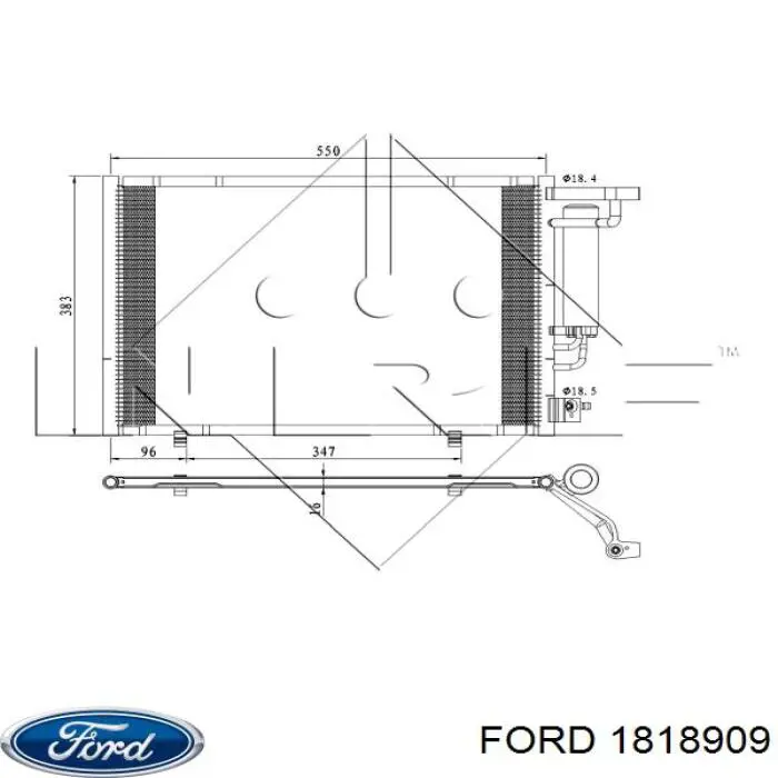 Aire acondicionado capacitor Ford 1818909 precio, desde 101,06 EUR