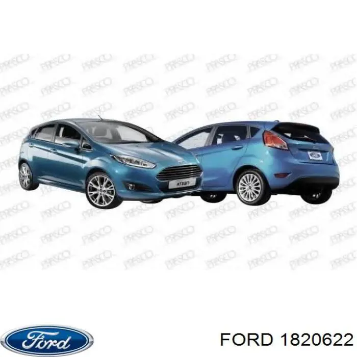 1820622 Ford rejilla de antinieblas delantera izquierda