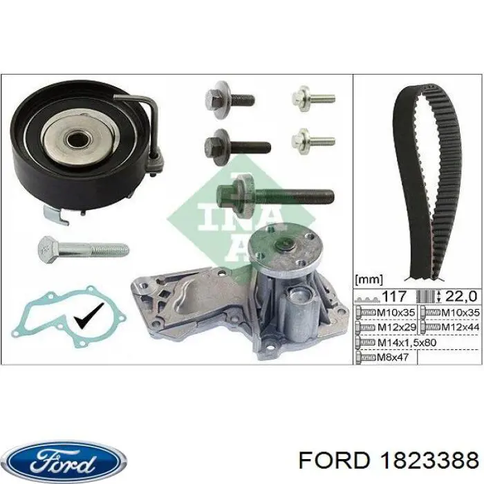 Correa distribución 1823388 Ford