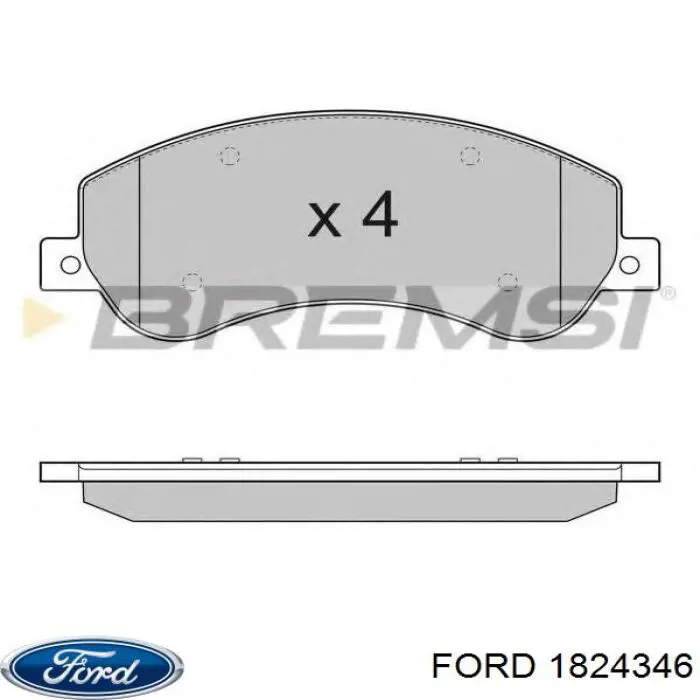Pastillas de freno delanteras Ford Transit 6 V347/8