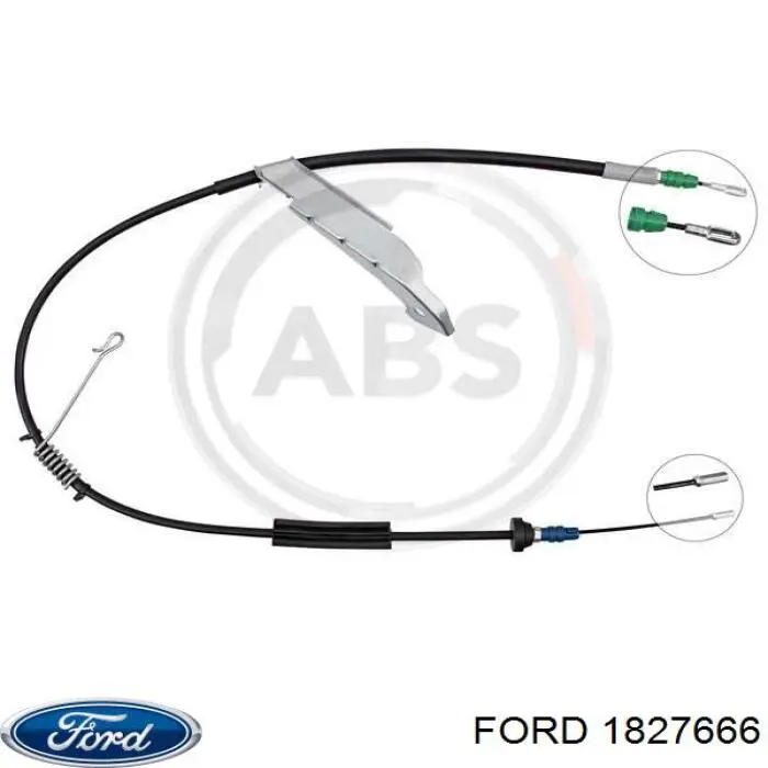 1302542 Adriauto cable de freno de mano trasero izquierdo