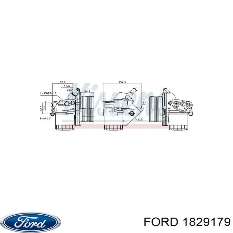 Radiador de aceite debajo del filtro Ford 1829179 precio, desde 48,34 EUR