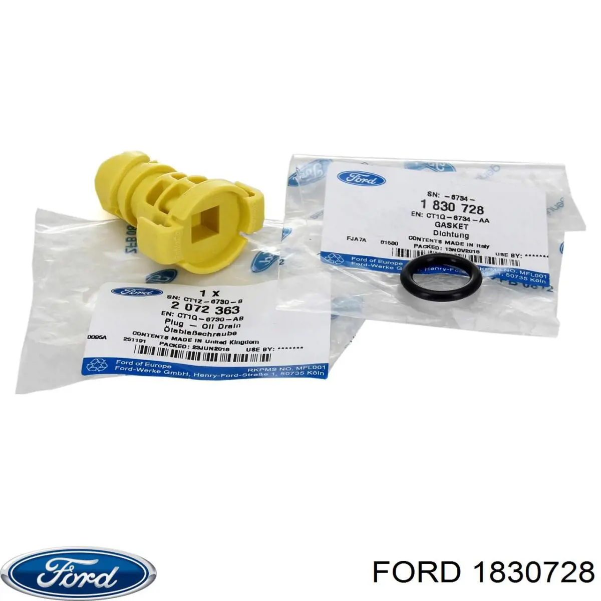 Comprar 1830728 Ford Junta del tapón del cárter de aceite