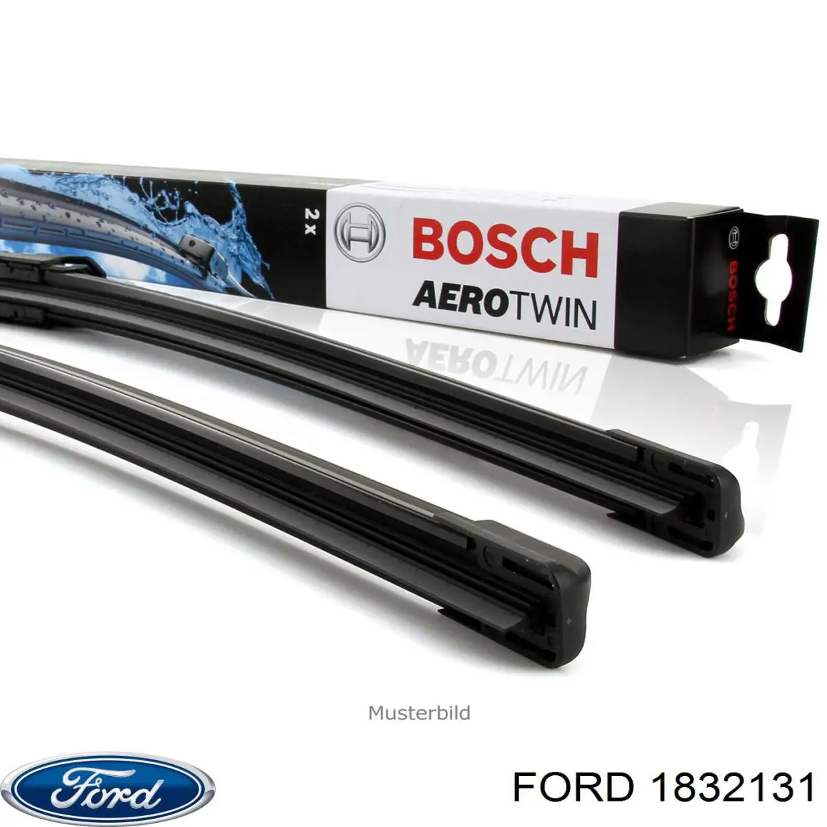 Limpiaparabrisas delantera conductor Ford 1832131