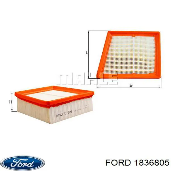 Comprar 1836805 Ford Filtro de aire