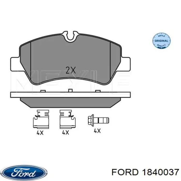 Pastillas traseras Ford 1840037