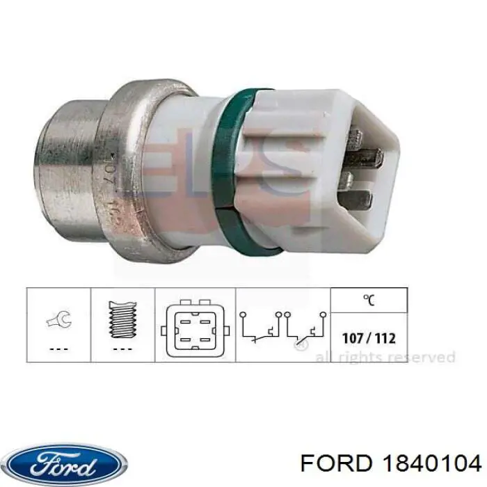 AV613B436CC Ford Semieje delantero derecho