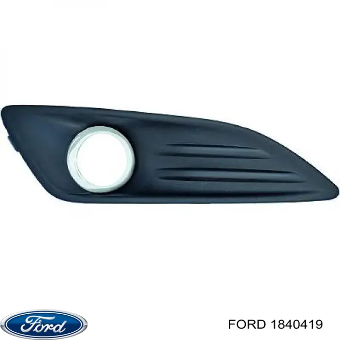 1840419 Ford rejilla de antinieblas delantera izquierda