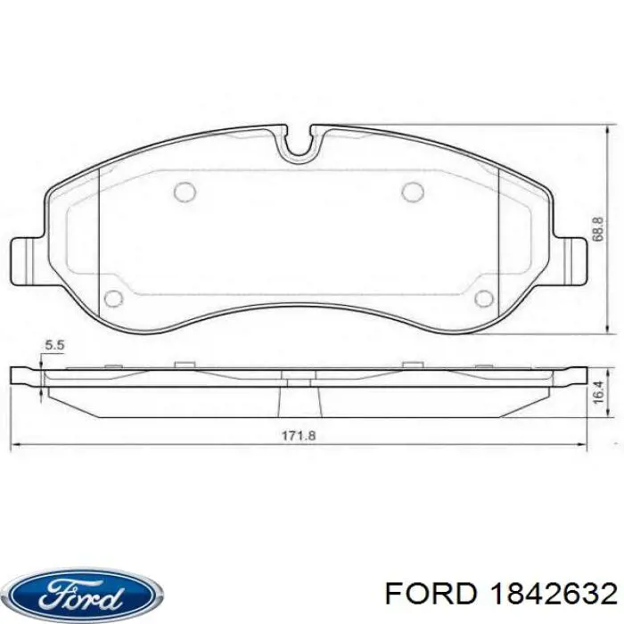 Pastillas freno delanteras Ford 1842632 precio, desde 37,81 EUR