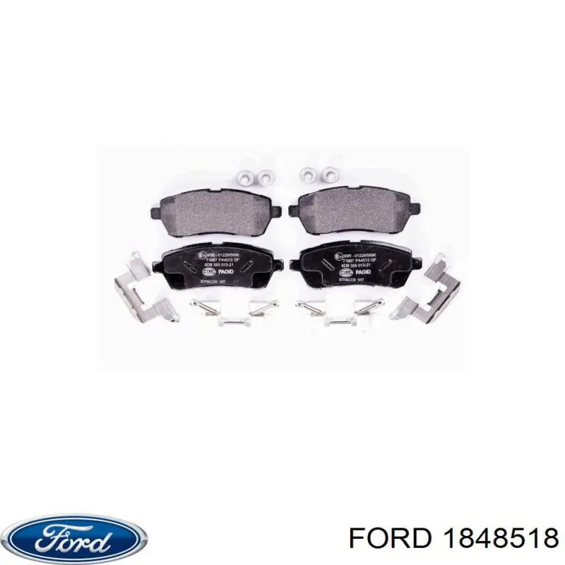 Pastillas de freno delanteras Ford 1848518